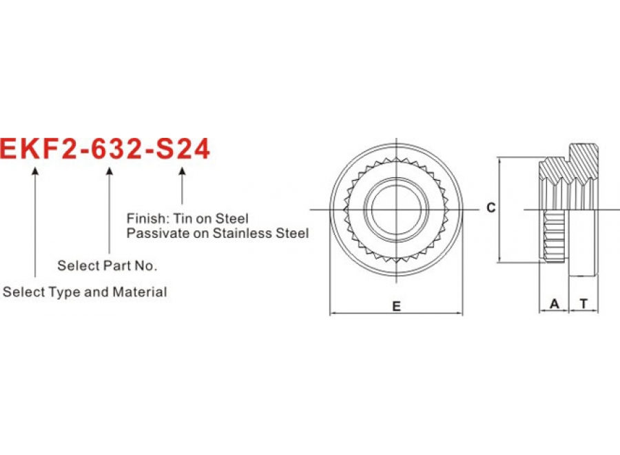 Self Clinching Broaching Nuts