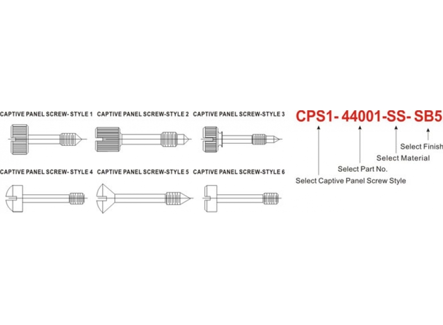 CAPTIVE PANEL SCREW STYLE 2-2