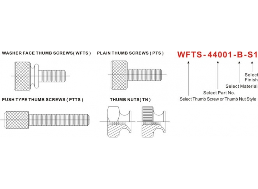 PLAIN THUMB SCREWS (American Standard)