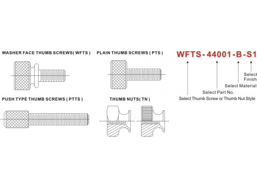 WASHER FACE THUMB SCREW (Metric Standard)